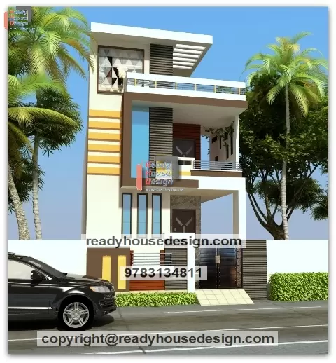 20×70-ft-front-elevation-design-for-small-house-two-story-plan