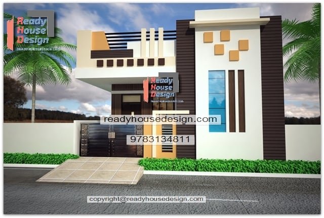 22×25-ft-house-front-elevation-design-for-single-floor-plan