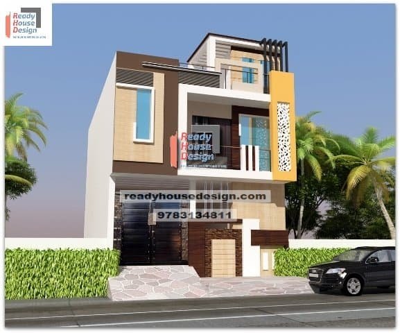 25×41 ft double story normal elevation house desing