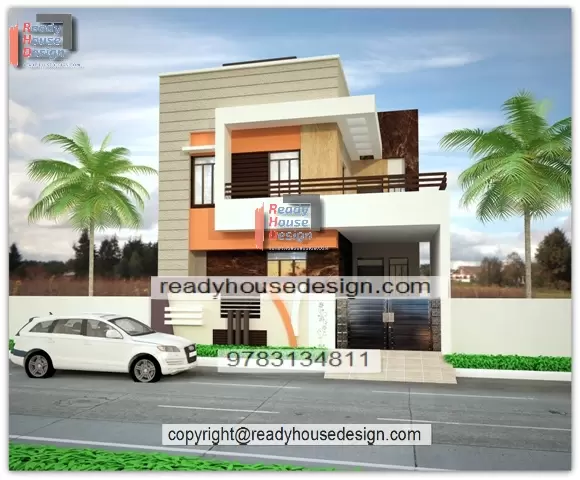 30x40 elevation designs for 2 floors building 