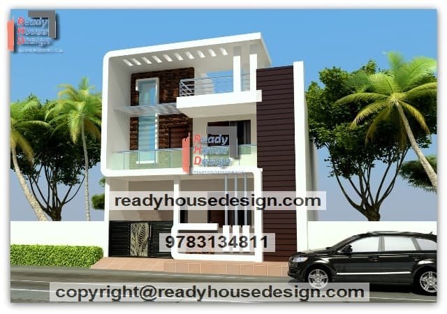 30×45-ft-house-front-elevation-design-for-double-floor-plan