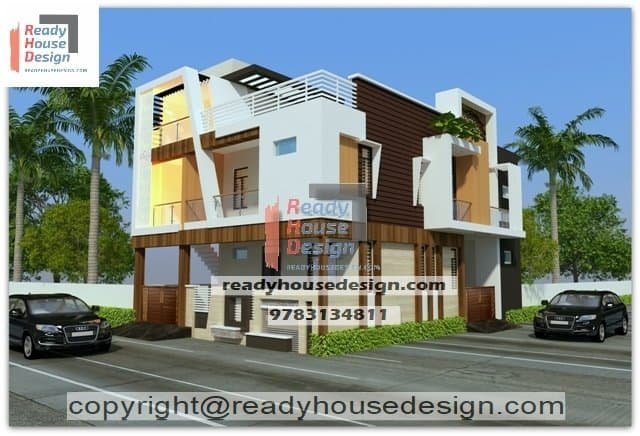 elevation designs for 2 floors building in Hyderabad