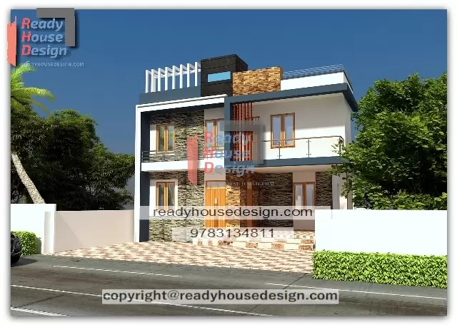 36×85-ft-house-model-two-floor-plan-elevation