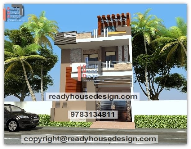 22×54-ft-front-elevation-design-for-small-house-double-floor-plan