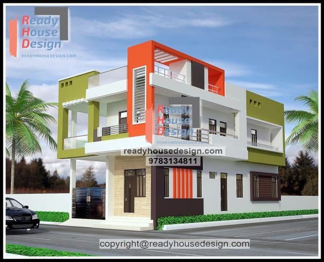 25×50 new home design 2 floor elevation