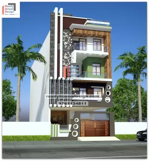 25×70 ft latest indian style g+3 design