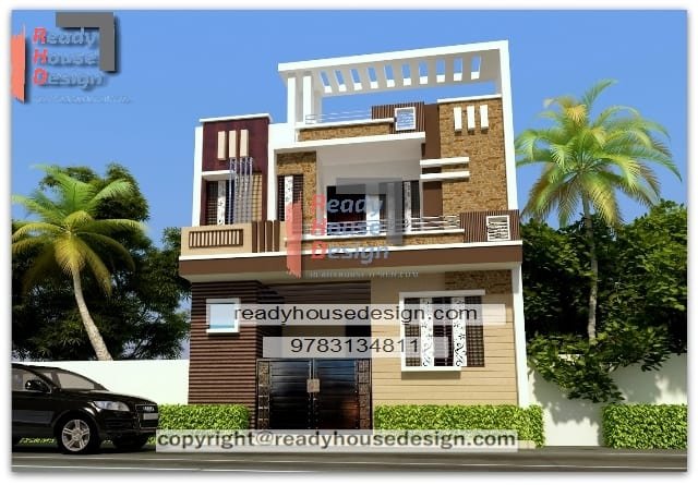 27×53-ft-house-front-elevation-design-image-double-floor-plan