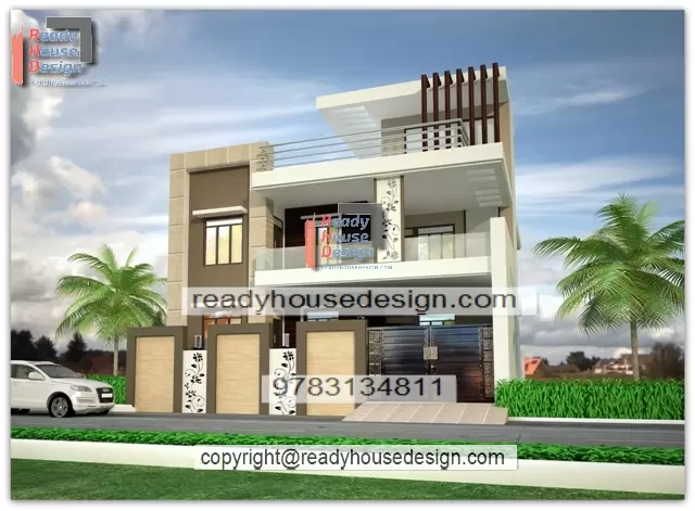 40×38-ft-house-front-design-picture-double-floor-plan-elevation