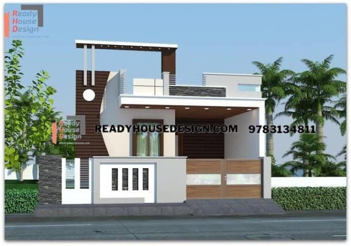house front design in village