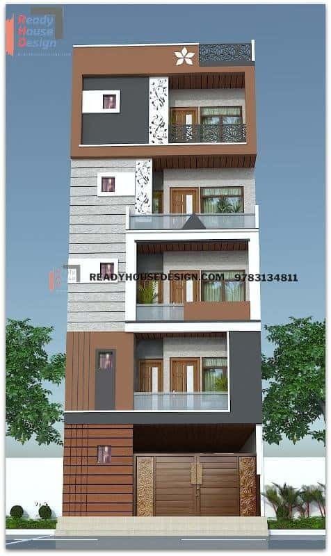 elevation of building multi story