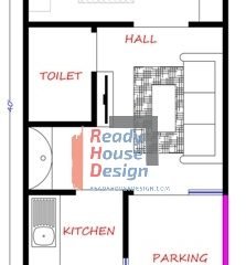 house plan small 13×40 ft