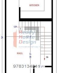 house plan for 2bhk 13×50 ft
