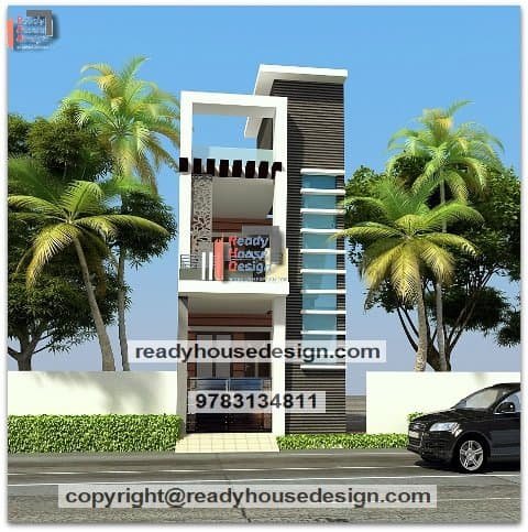 15×45-ft-best-small-house-plan-double-floor-elevation