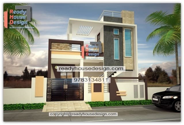 20×45-ft-simple-house-design-2-bedroom-one-floor-plan-elevation