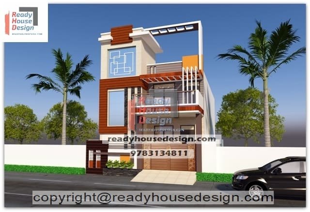 22×45-ft-house-elevation-two-floor-home-plan