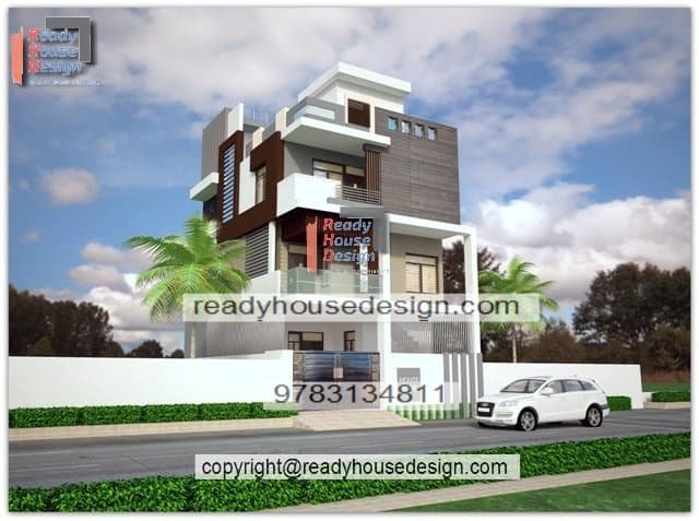 29×50-ft-house-front-elevation-model-three-floor-plan