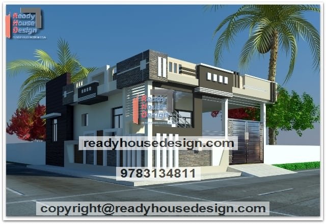 Single House Elevation Design 30 Ft