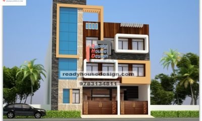 48×90-ft-triple-floor-nirmal-house-front-design