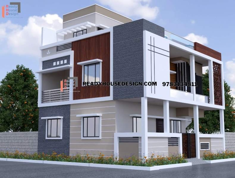 Front Elevation For 2 Floor House