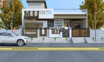 elevation for single floor house